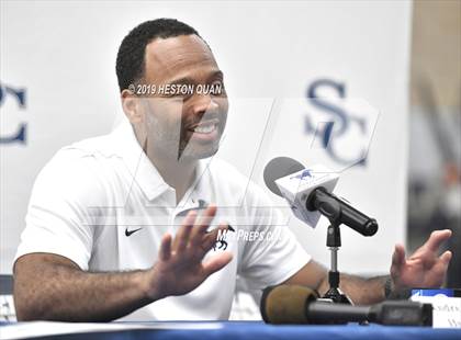 Thumbnail 2 in Sierra Canyon Basketball Media Day - Boys  photogallery.