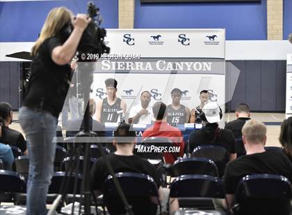 Thumbnail 1 in Sierra Canyon Basketball Media Day - Boys  photogallery.
