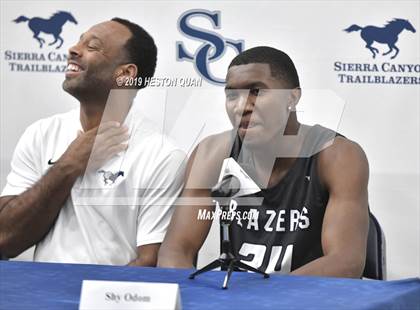 Thumbnail 3 in Sierra Canyon Basketball Media Day - Boys  photogallery.