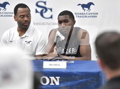 Thumbnail 3 in Sierra Canyon Basketball Media Day - Boys  photogallery.