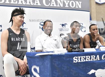 Thumbnail 3 in Sierra Canyon Basketball Media Day - Boys  photogallery.