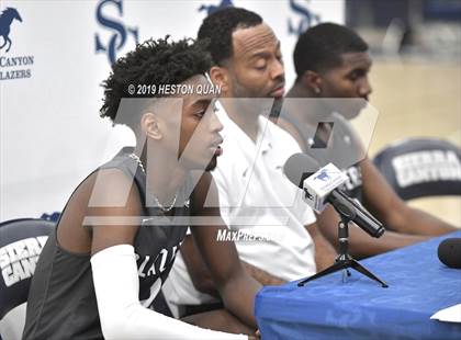Thumbnail 2 in Sierra Canyon Basketball Media Day - Boys  photogallery.