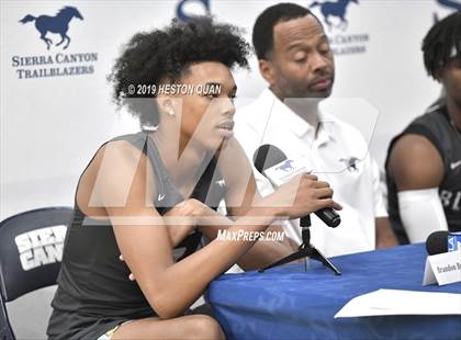 Thumbnail 1 in Sierra Canyon Basketball Media Day - Boys  photogallery.