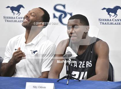 Thumbnail 2 in Sierra Canyon Basketball Media Day - Boys  photogallery.