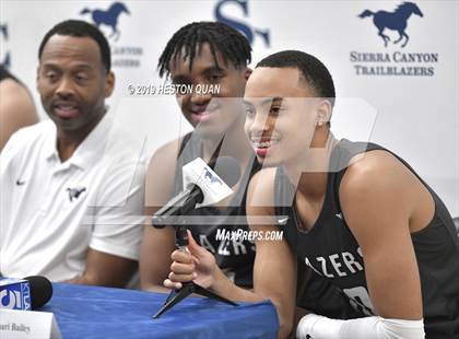 Thumbnail 3 in Sierra Canyon Basketball Media Day - Boys  photogallery.