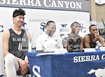 Thumbnail 2 in Sierra Canyon Basketball Media Day - Boys  photogallery.