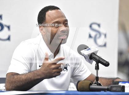 Thumbnail 3 in Sierra Canyon Basketball Media Day - Boys  photogallery.