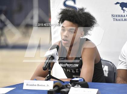 Thumbnail 2 in Sierra Canyon Basketball Media Day - Boys  photogallery.