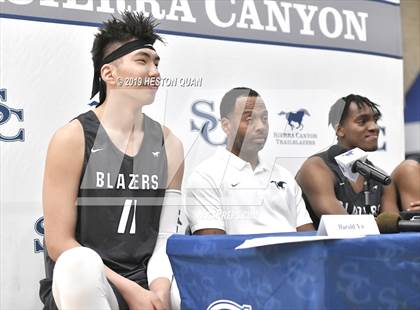 Thumbnail 1 in Sierra Canyon Basketball Media Day - Boys  photogallery.