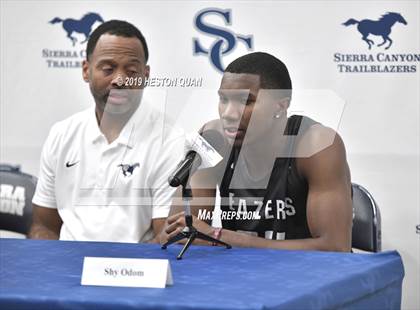 Thumbnail 2 in Sierra Canyon Basketball Media Day - Boys  photogallery.