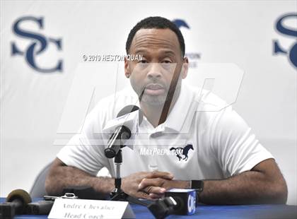 Thumbnail 3 in Sierra Canyon Basketball Media Day - Boys  photogallery.