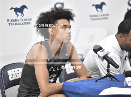 Thumbnail 3 in Sierra Canyon Basketball Media Day - Boys  photogallery.
