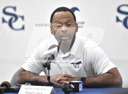 Thumbnail 2 in Sierra Canyon Basketball Media Day - Boys  photogallery.