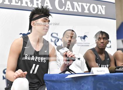 Thumbnail 3 in Sierra Canyon Basketball Media Day - Boys  photogallery.