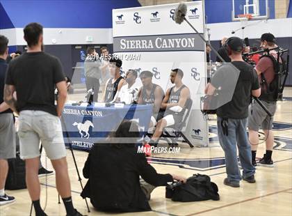 Thumbnail 3 in Sierra Canyon Basketball Media Day - Boys  photogallery.