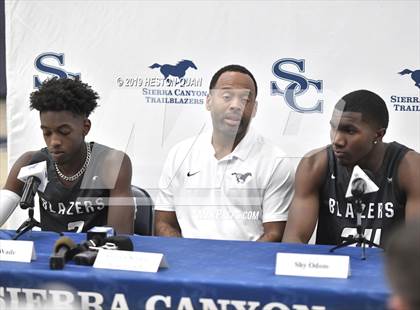 Thumbnail 1 in Sierra Canyon Basketball Media Day - Boys  photogallery.