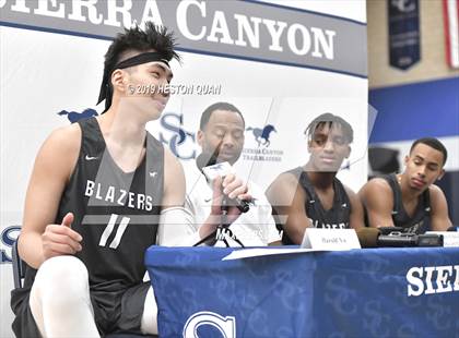 Thumbnail 2 in Sierra Canyon Basketball Media Day - Boys  photogallery.
