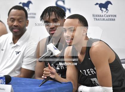 Thumbnail 2 in Sierra Canyon Basketball Media Day - Boys  photogallery.