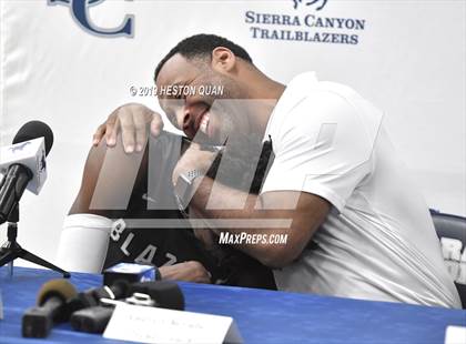 Thumbnail 1 in Sierra Canyon Basketball Media Day - Boys  photogallery.