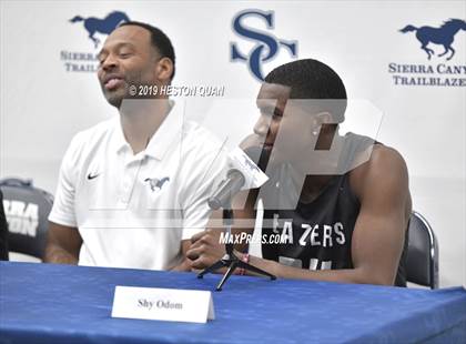 Thumbnail 1 in Sierra Canyon Basketball Media Day - Boys  photogallery.