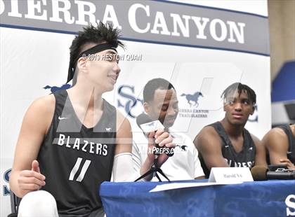 Thumbnail 3 in Sierra Canyon Basketball Media Day - Boys  photogallery.