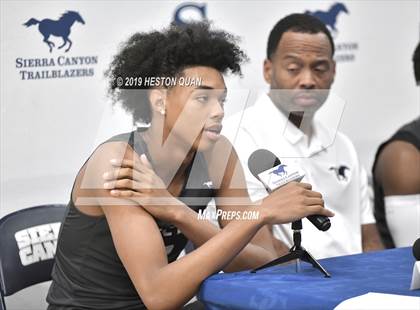 Thumbnail 3 in Sierra Canyon Basketball Media Day - Boys  photogallery.