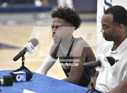 Thumbnail 3 in Sierra Canyon Basketball Media Day - Boys  photogallery.