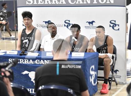 Thumbnail 2 in Sierra Canyon Basketball Media Day - Boys  photogallery.