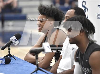 Thumbnail 3 in Sierra Canyon Basketball Media Day - Boys  photogallery.
