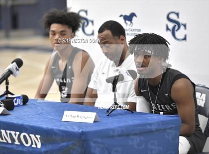 Thumbnail 3 in Sierra Canyon Basketball Media Day - Boys  photogallery.