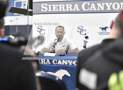 Thumbnail 2 in Sierra Canyon Basketball Media Day - Boys  photogallery.