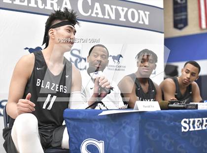 Thumbnail 1 in Sierra Canyon Basketball Media Day - Boys  photogallery.