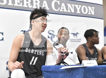 Thumbnail 1 in Sierra Canyon Basketball Media Day - Boys  photogallery.