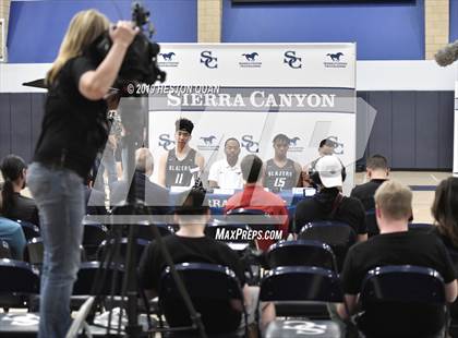 Thumbnail 3 in Sierra Canyon Basketball Media Day - Boys  photogallery.