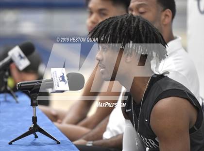Thumbnail 3 in Sierra Canyon Basketball Media Day - Boys  photogallery.
