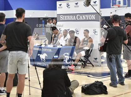 Thumbnail 2 in Sierra Canyon Basketball Media Day - Boys  photogallery.