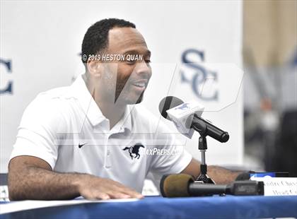Thumbnail 3 in Sierra Canyon Basketball Media Day - Boys  photogallery.