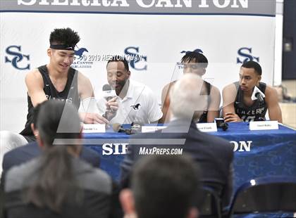 Thumbnail 1 in Sierra Canyon Basketball Media Day - Boys  photogallery.