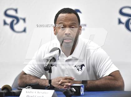 Thumbnail 1 in Sierra Canyon Basketball Media Day - Boys  photogallery.