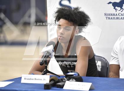Thumbnail 1 in Sierra Canyon Basketball Media Day - Boys  photogallery.