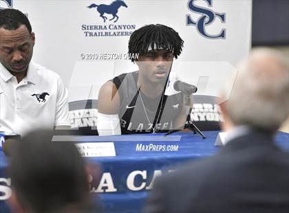 Thumbnail 2 in Sierra Canyon Basketball Media Day - Boys  photogallery.