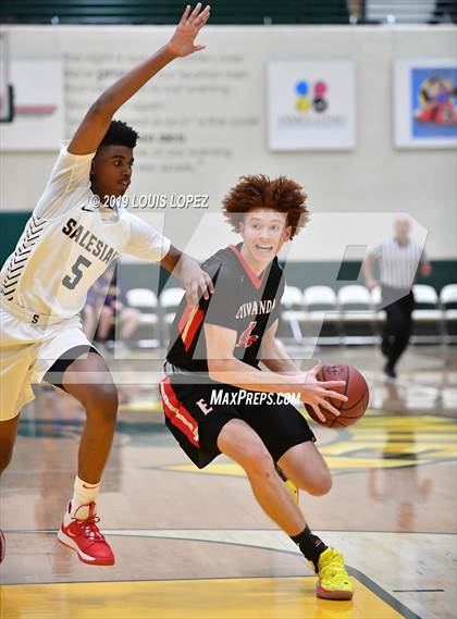 Thumbnail 2 in Salesian College Preparatory vs. Etiwanda (The Classic at Damien) photogallery.