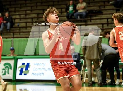 Thumbnail 2 in Hamilton Heights vs. Delta (IHSAA 3A Section 24 Semifinal) photogallery.