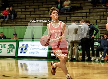 Thumbnail 1 in Hamilton Heights vs. Delta (IHSAA 3A Section 24 Semifinal) photogallery.