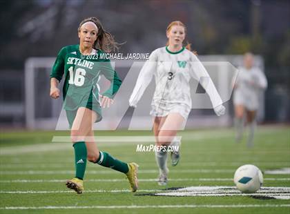Thumbnail 2 in Skyline vs Woodinville (WIAA 4A Final) photogallery.