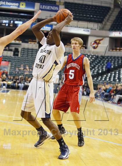 Thumbnail 2 in Martinsville vs. Decatur Central (Bankers Life Fieldhouse Challenge) photogallery.
