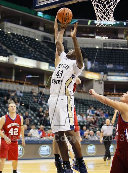 Thumbnail 1 in Martinsville vs. Decatur Central (Bankers Life Fieldhouse Challenge) photogallery.