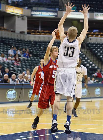 Thumbnail 2 in Martinsville vs. Decatur Central (Bankers Life Fieldhouse Challenge) photogallery.