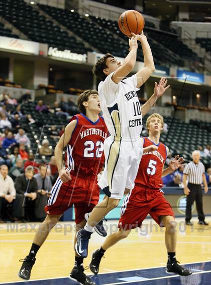 Thumbnail 1 in Martinsville vs. Decatur Central (Bankers Life Fieldhouse Challenge) photogallery.