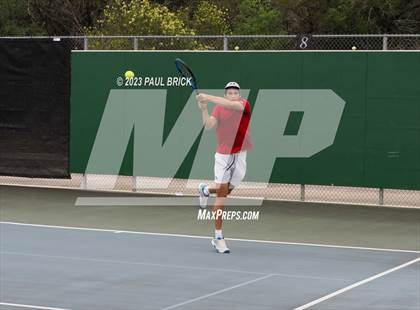 Thumbnail 3 in UIL 5A Tennis Boys and Mixed Doubles Semifinals photogallery.
